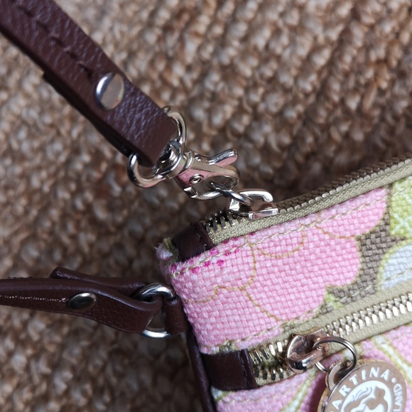 Spartina linen and leather wristlet - Picture 11 of 13